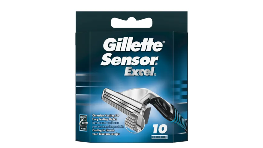 Gillette Klingen Sensor Excel 10 Stuck Online Bestellen Muller
