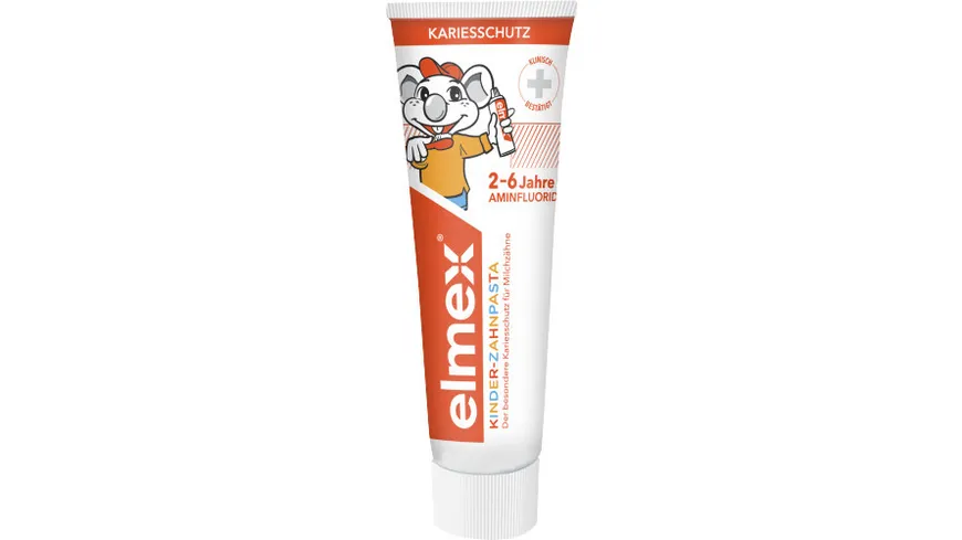 elmex® Kinder-Zahnpasta 2-6 Jahre Kariesschutz für Milchzähne