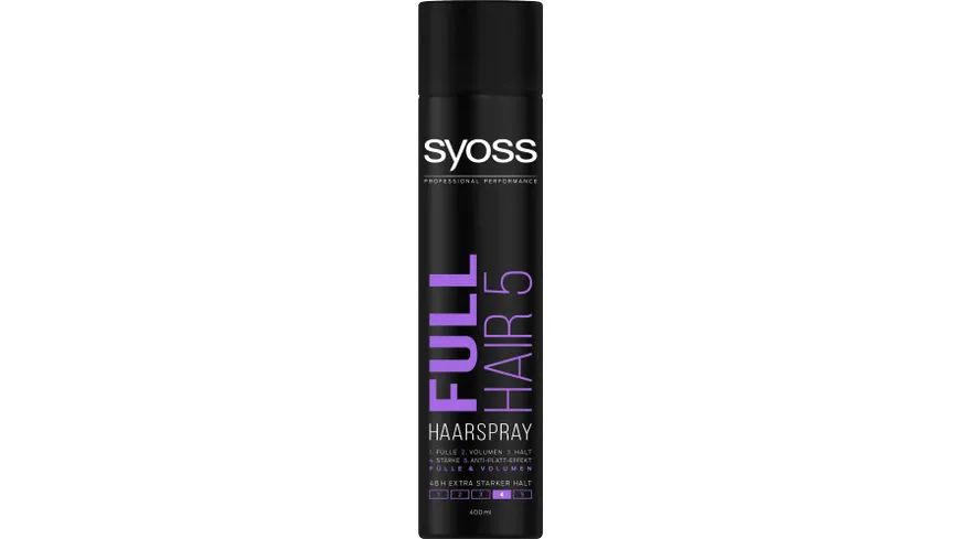 Syoss Haarspray Full Hair 5, für sichtbare Fülle und Haarverdickungs-Effekt