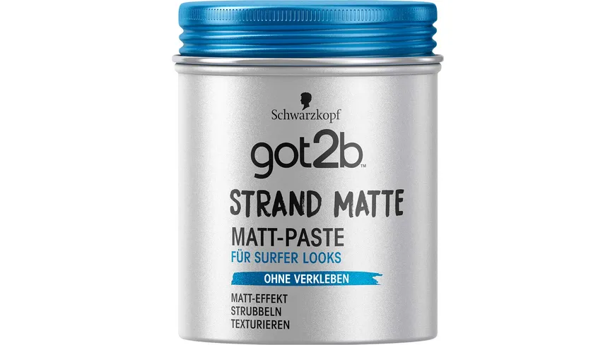 Schwarzkopf Got2b Matt Paste Strand Matte Surfer Look Online Bestellen Muller