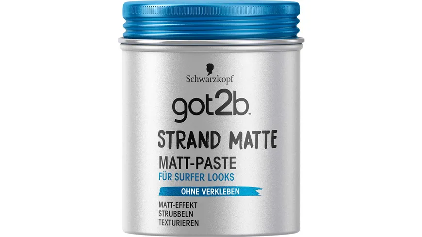 SCHWARZKOPF GOT2B Strand Matte Matt-Paste, 100 ml