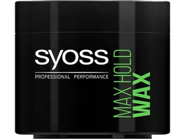 Syoss Wax Max Hold fuer starke Kontrolle und mittleren Glanz