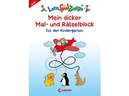Buch Loewe Mein dicker Mal und Raetselblock fuer den Kindergarten