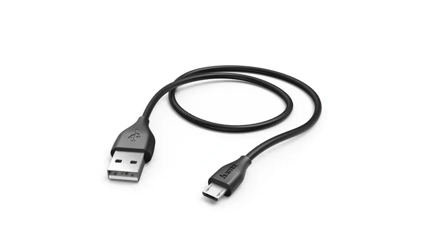 Hama Lade-/Datenkabel, Micro-USB, 1,4 m, Schwarz