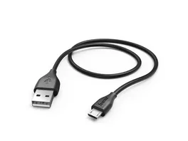 HAMA Ladekabel USB A Micro USB 1 5 m Schwarz