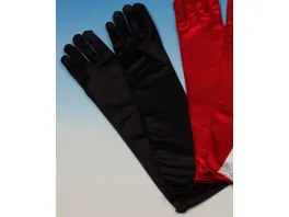 Andrea Moden Satin Handschuhe schwarz