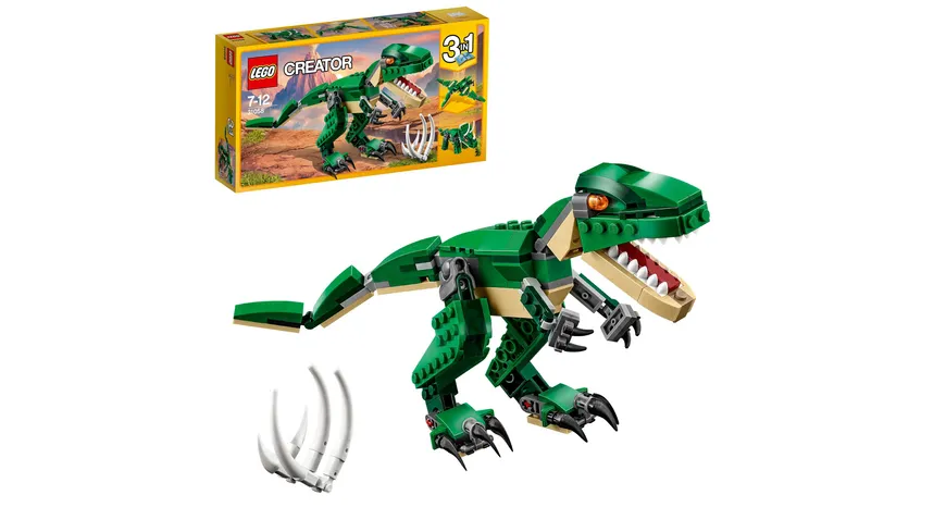 LEGO Creator 31058 3-in-1 Dinosaurier Spielzeug Modellbauset für Kinder