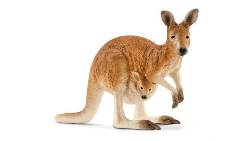 xl 3D Lesezeichen: Känguru mit Baby im Beutel Kangur kangaroo Klokan 