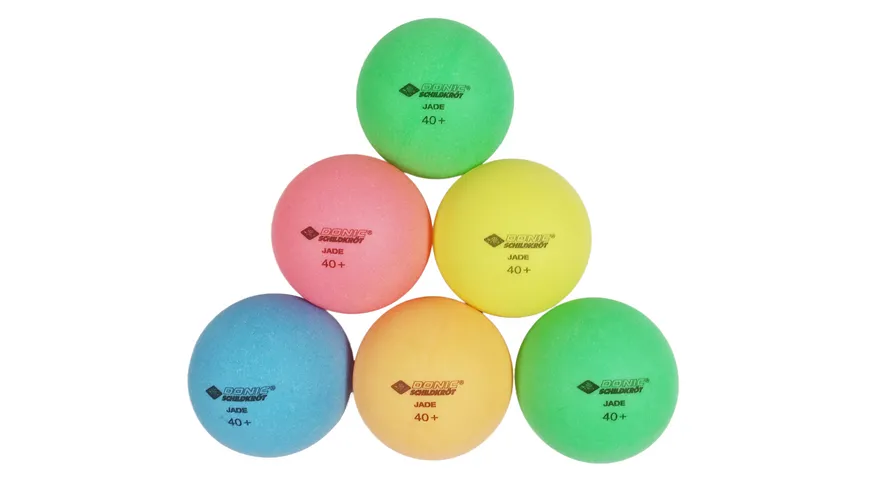 Donic-Schildkröt - Tischtennisball Colour Popps, 6 farbige Bälle in Poly 40+ Qualität