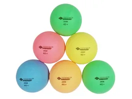 Donic Schildkroet Tischtennisball Colour Popps 6 farbige Baelle in Poly 40 Qualitaet