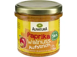 Alnatura Bio Brotaufstrich Gartengemuese Paprika Walnuss
