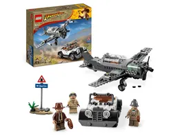 LEGO Indiana Jones 77012 Flucht vor dem Jagdflugzeug Flugzeug Set