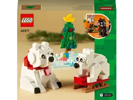 LEGO Iconic 40571 Eisbaeren im Winter Set zum Bauen