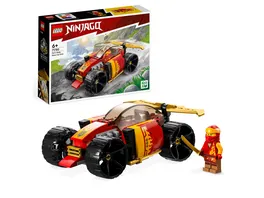 LEGO NINJAGO 71780 Kais Ninja Rennwagen EVO Spielzeug mit Minifigur