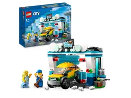 LEGO City 60362 Autowaschanlage mit Spielzeug Auto fuer Kinder