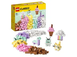 LEGO Classic 11028 Pastell Kreativ Bauset Bausteine fuer Kinder ab 5