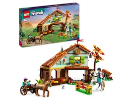 LEGO Friends 41745 Autumns Reitstall Pferdespielzeug fuer Kinder