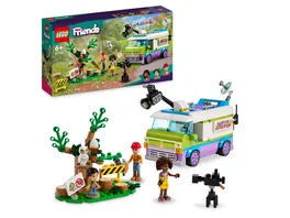 LEGO Friends 41749 Nachrichtenwagen Tierrettung Spielzeug fuer Kinder