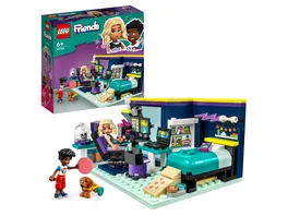 LEGO Friends 41755 Novas Zimmer Mini Puppen Schlafzimmer Spielzeug