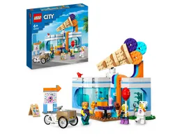 LEGO City 60363 Eisdiele Set Spielzeug Laden fuer Kinder ab 6 Jahren