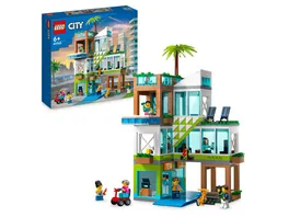 LEGO City 60365 Appartementhaus Modellbausatz mit 6 Minifiguren