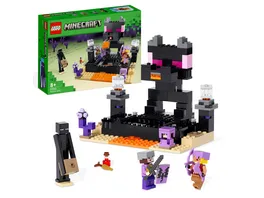 LEGO Minecraft 21242 Die End Arena Set Action Spielzeug mit Enderdrache