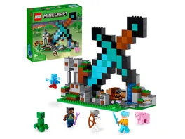 LEGO Minecraft 21244 Der Schwert Aussenposten Set Spielzeug mit Figuren