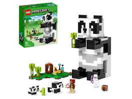 LEGO Minecraft 21245 Das Pandahaus Set Spielzeug Haus mit Skelett