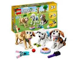 LEGO Creator 3in1 31137 Niedliche Hunde Tier Spielzeug Set