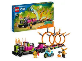 LEGO City Stuntz 60357 Stunttruck mit Feuerreifen Challenge Spielzeug