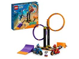 LEGO City Stuntz 60360 Kreisende Reifen Challenge Motorrad Spielzeug