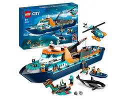 LEGO City 60368 Arktis Forschungsschiff Set grosses Spielzeug Boot