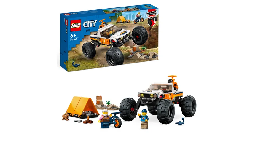 LEGO City 60387 Offroad Abenteuer, Monster Truck Spielzeug für Kinder  online bestellen | MÜLLER