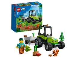 LEGO City 60390 Kleintraktor Set Spielzeug Traktor mit Anhaenger Tiere