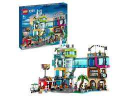 LEGO City 60380 Stadtzentrum Set Modellbausatz Spielzeug mit Laeden