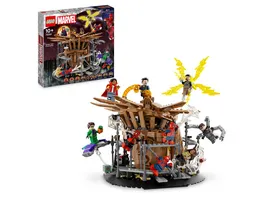 LEGO Marvel 76261 Spider Mans grosser Showdown mit 3 Peter Parker Figuren