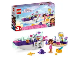 LEGO Gabby s Dollhouse 10786 Meerkaetzchens Schiff und Spa Spielzeug Boot