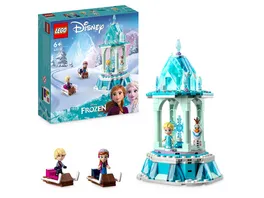 LEGO Disney Princess 43218 Annas und Elsas magisches Karussell Spielzeug