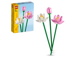 LEGO Creator 40647 Lotusblumen Set mit kuenstlichen Blumen Kinderzimmer Deko