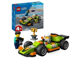 LEGO City 60399 Rennwagen Spielzeug Rennauto fuer Kinder ab 4 Jahren