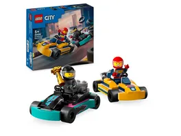 LEGO City 60400 Go Karts mit Rennfahrern