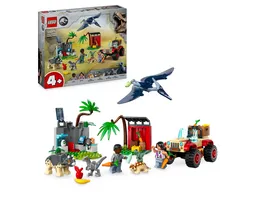 LEGO Jurassic World 76963 Rettungszentrum fuer Baby Dinos Dinosaurier Spielzeug