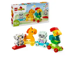 LEGO DUPLO 10412 Tierzug Zug Spielzeug mit Raedern fuer Kleinkinder