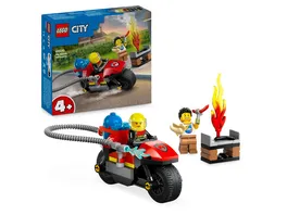 LEGO City 60410 Feuerwehrmotorrad Feuerwehr Spielzeug mit Motorrad