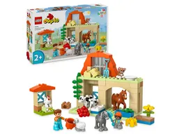 LEGO DUPLO Town 10416 Tierpflege auf dem Bauernhof Spielzeug mit Tieren