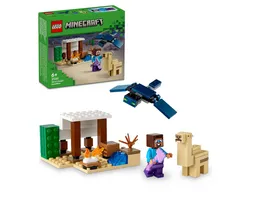 LEGO Minecraft 21251 Steves Wuestenexpedition Spielzezug Set zum Bauen