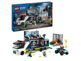 LEGO City 60418 Polizeitruck mit Labor Polizei Set mit LKW Spielzeug