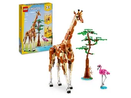 LEGO Creator 3in1 31150 Tiersafari Tiere Set mit Loewe Giraffe und Gazelle