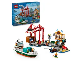 LEGO City Hafen mit Frachtschiff 60422