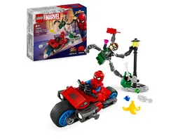 LEGO Marvel 76275 Motorrad Verfolgungsjagd Spider Man vs Doc Ock